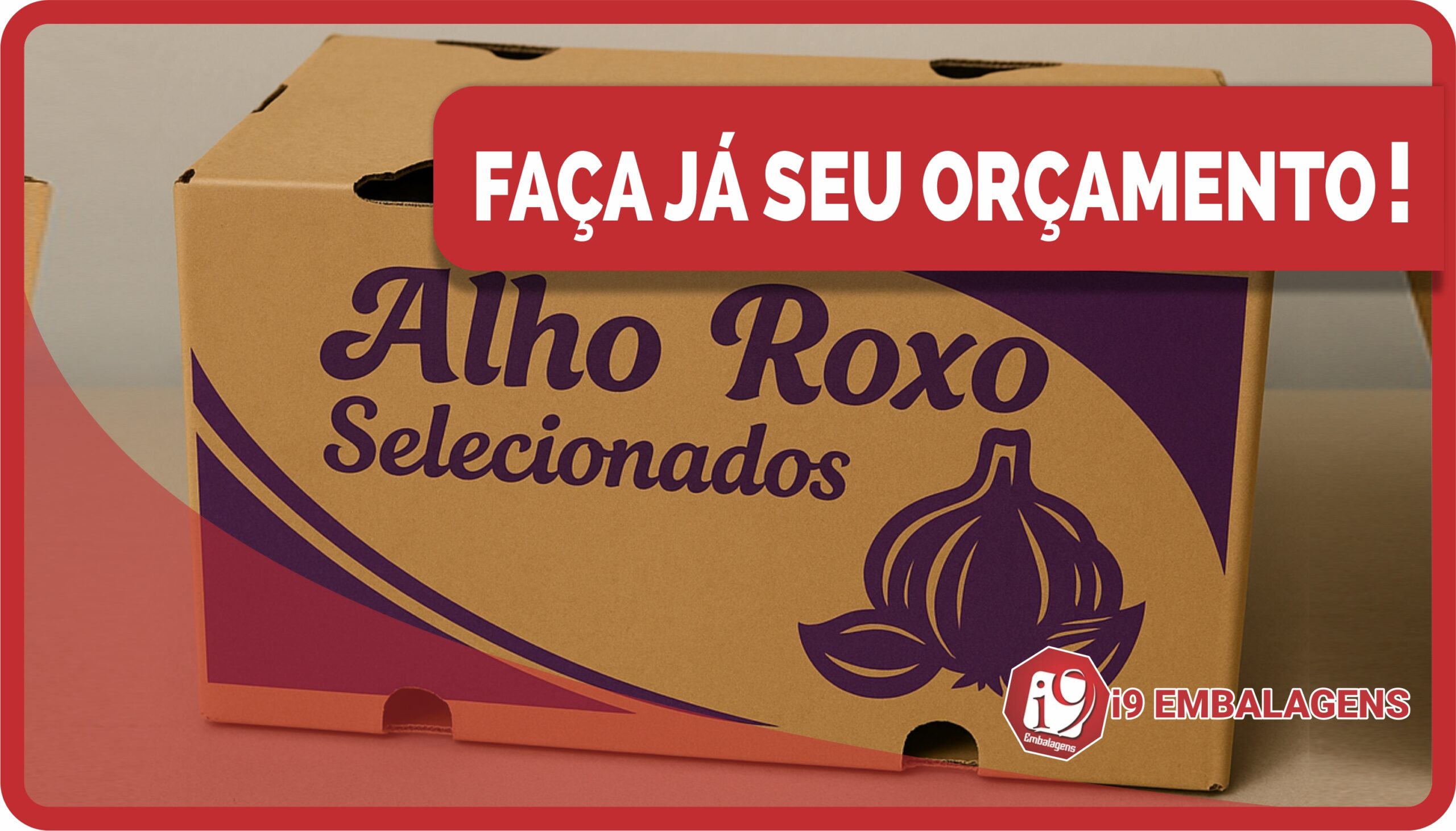 Caixa de Papelão para Alho