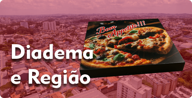 Caixa de Pizza Quadrada em Diadema