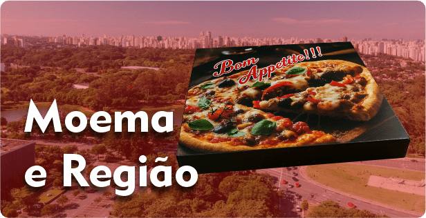 Caixa de Pizza Quadrada em Moema