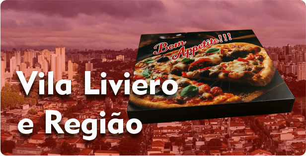 Caixa de Pizza Quadrada em Vila Liviero