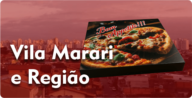 Caixa de Pizza Quadrada em Vila Marari