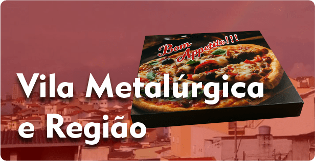 Caixa de Pizza Quadrada em Vila Metalúrgica