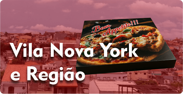 Caixa de Pizza Quadrada em Vila Nova York