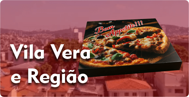 Caixa de Pizza Quadrada em Vila Vera