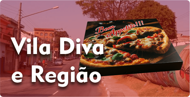 Caixa de Pizza Quadrada na Vila Diva