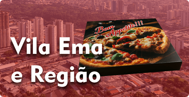 Caixa de Pizza Quadrada na Vila Ema