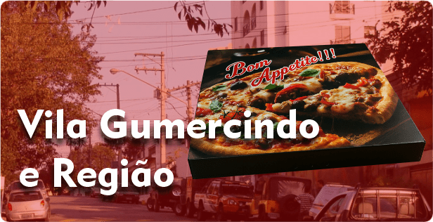 Caixa de Pizza Quadrada na Vila Gumercindo