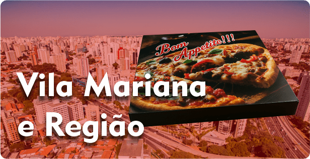Caixa de Pizza Quadrada na Vila Mariana