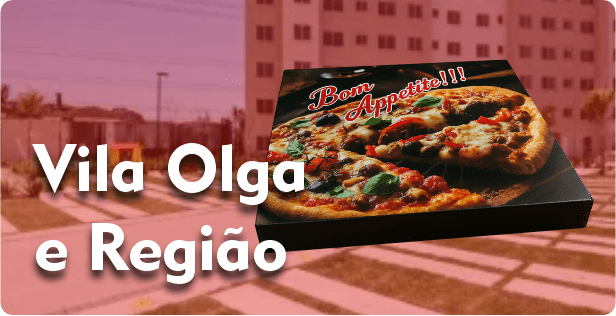 Caixa de Pizza Quadrada na Vila Olga