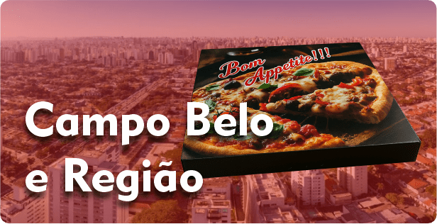 Caixa de Pizza Quadrada em Campo Belo