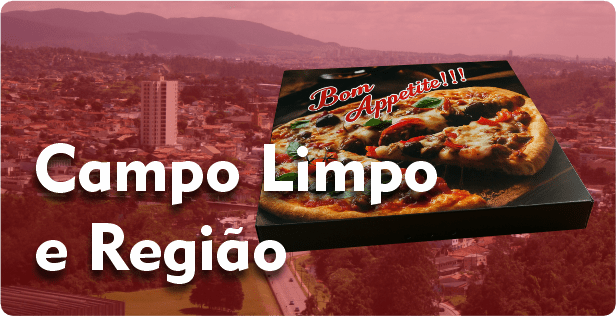 Caixa de Pizza Quadrada em Campo Limpo
