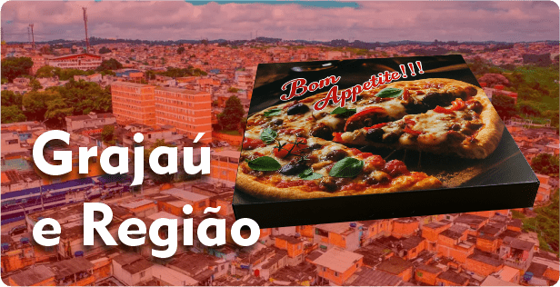 Caixa de Pizza Quadrada em Grajaú
