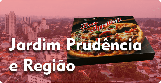 Caixa de Pizza Quadrada em Jardim Prudência