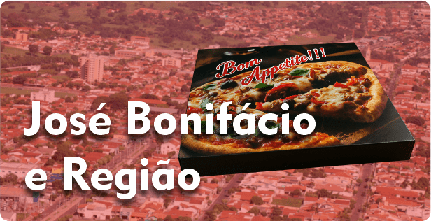 Caixa de Pizza Quadrada em José Bonifácio