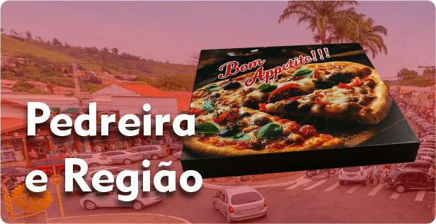 Caixa de Pizza Quadrada em Pedreira