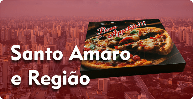 Caixa de Pizza Quadrada em Santo Amaro