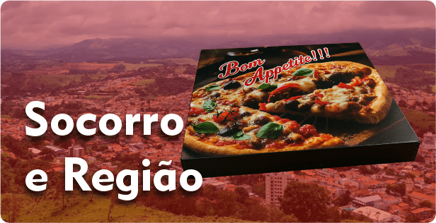 Caixa de Pizza Quadrada em Socorro