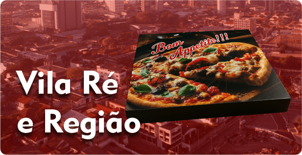 Caixa de Pizza Quadrada em Vila Ré