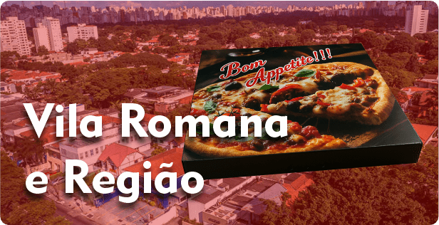 Caixa de Pizza Quadrada em Vila Romana