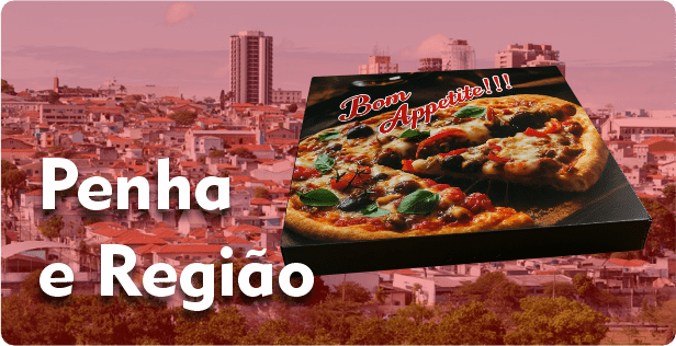 Caixa de Pizza Quadrada na Penha