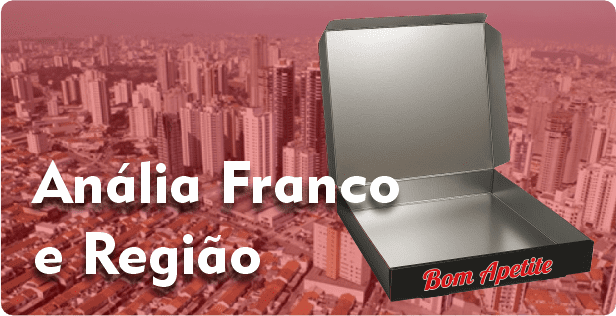 Caixa de Pizza Laminada em Anália Franco