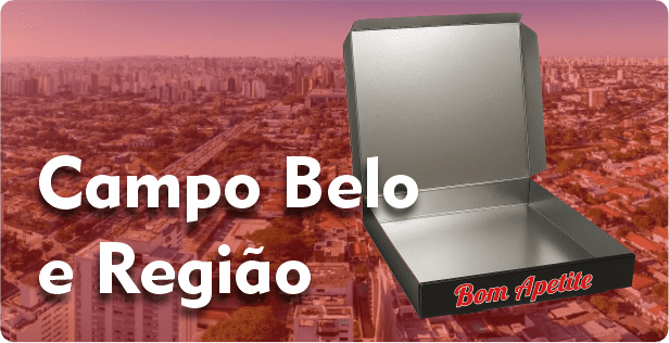 Caixa de Pizza Laminada em Campo Belo