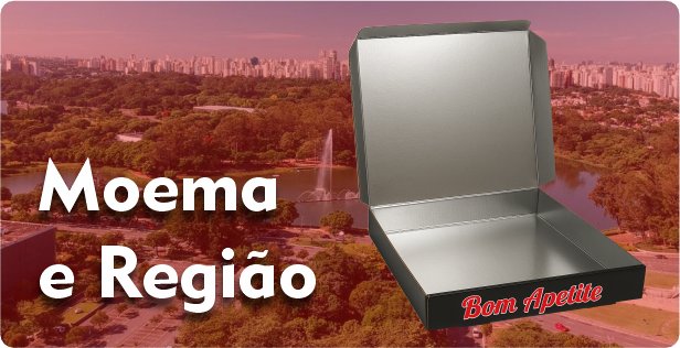 Caixa de Pizza Laminada em Moema