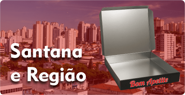 Caixa de Pizza Laminada em Santana