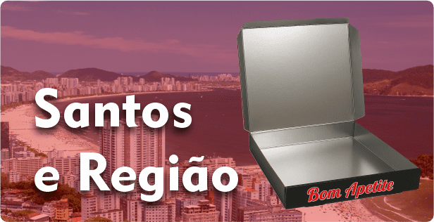 Caixa de Pizza Laminada em Santos