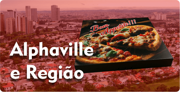 Caixa de Pizza Quadrada em Alphaville
