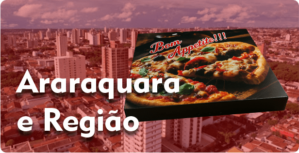 Caixa de Pizza Quadrada em Araraquara