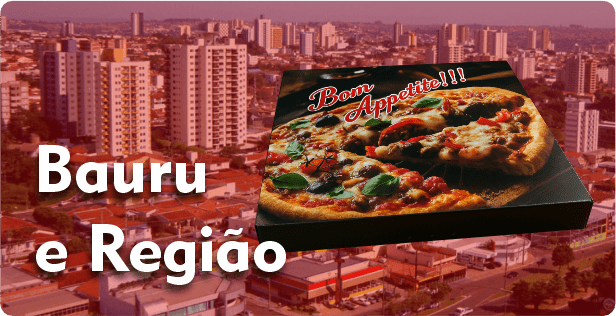 Caixa de Pizza Quadrada em Bauru