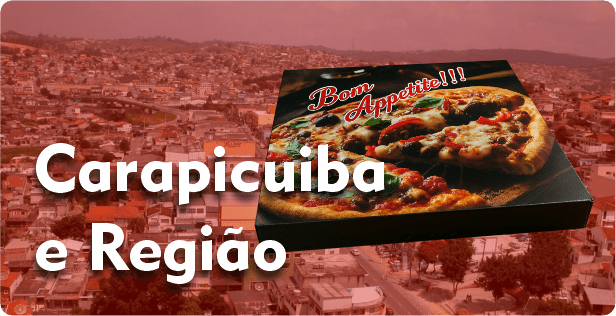 Caixa de Pizza Quadrada em Carapicuíba