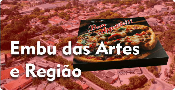 Caixa de Pizza Quadrada em Embu das Artes