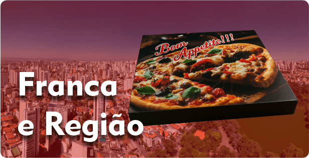 Caixa de Pizza Quadrada em Franca