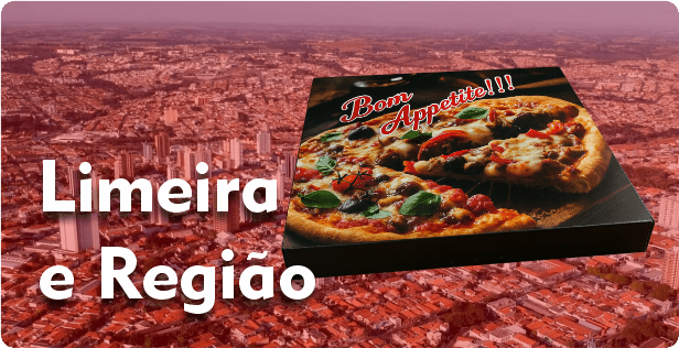 Caixa de Pizza Quadrada em Limeira