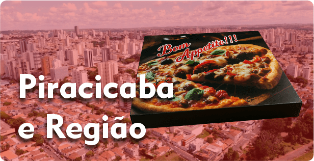 Caixa de Pizza Quadrada em Piracicaba