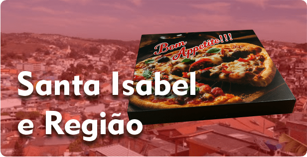 Caixa de Pizza Quadrada em Santa Isabel