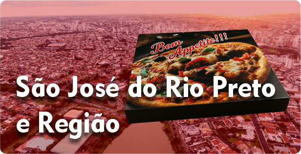 Caixa de Pizza Quadrada em São José do Rio Preto