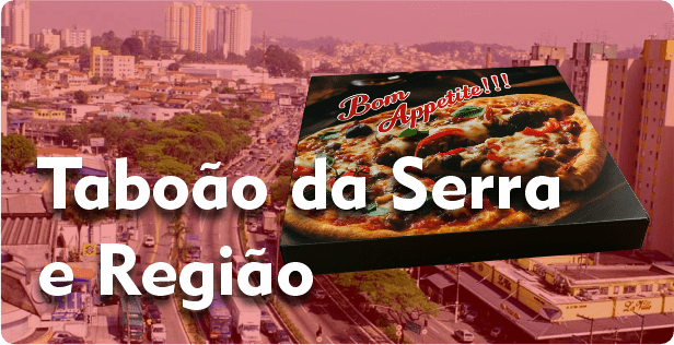 Caixa de Pizza Quadrada em Taboão da Serra