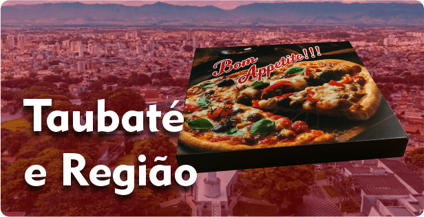 Caixa de Pizza Quadrada em Taubaté