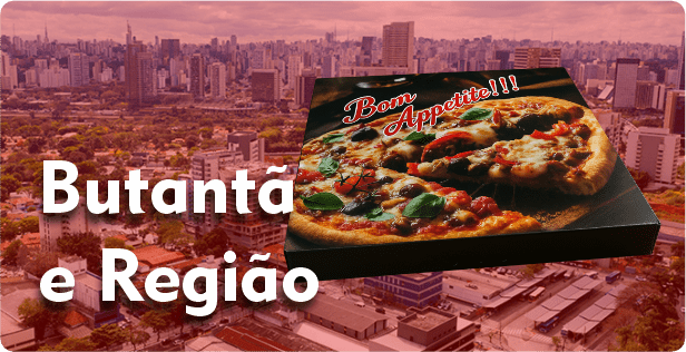 Caixa de Pizza Quadrada no Butantã