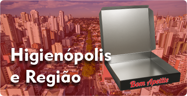 Caixa de Pizza Laminada em Higienópolis