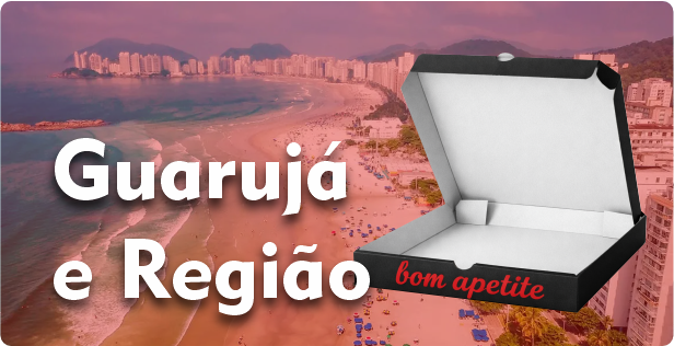 Caixa de Pizza Americana em Guarujá