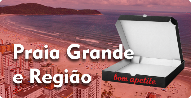 Caixa de Pizza Americana em Praia Grande