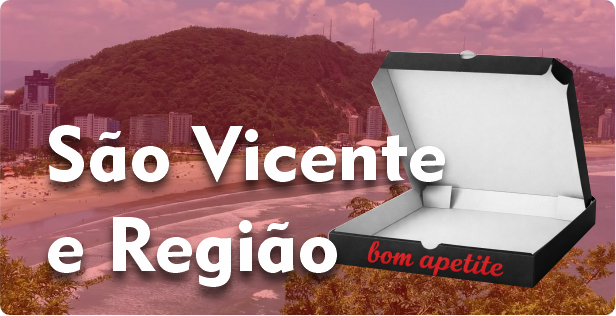 Caixa de Pizza Americana em São Vicente