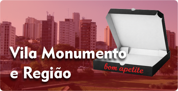 Caixa de Pizza Americana em Vila Monumento
