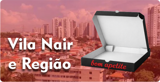 Caixa de Pizza Americana na Vila Nair