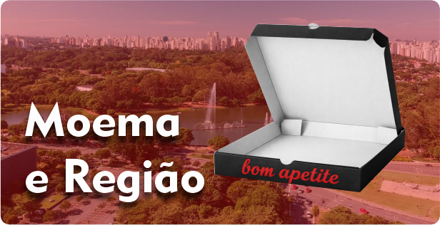 Caixa de Pizza Americana em Moema