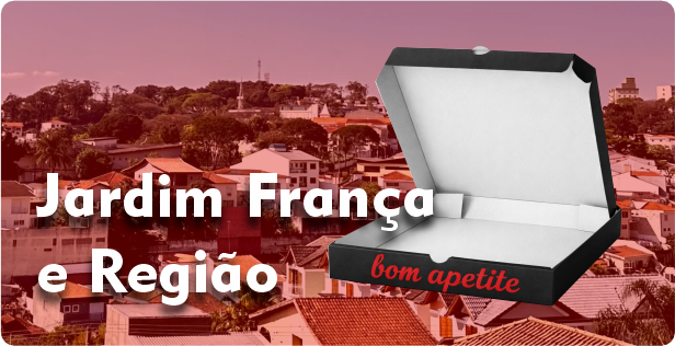 Caixa de Pizza Americana em Jardim França